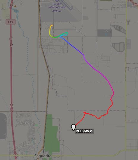 stratoballoon's tweet photo. @WorldViewSpace launched today at 17:09 utc from #SpacePortTucson in Arizona a stratospheric balloon.
With callsign #N136WV it can be tracked in real time via @ADSBexchange at: https://t.co/QcGl5A2UnO https://t.co/wg6VRpFabt
