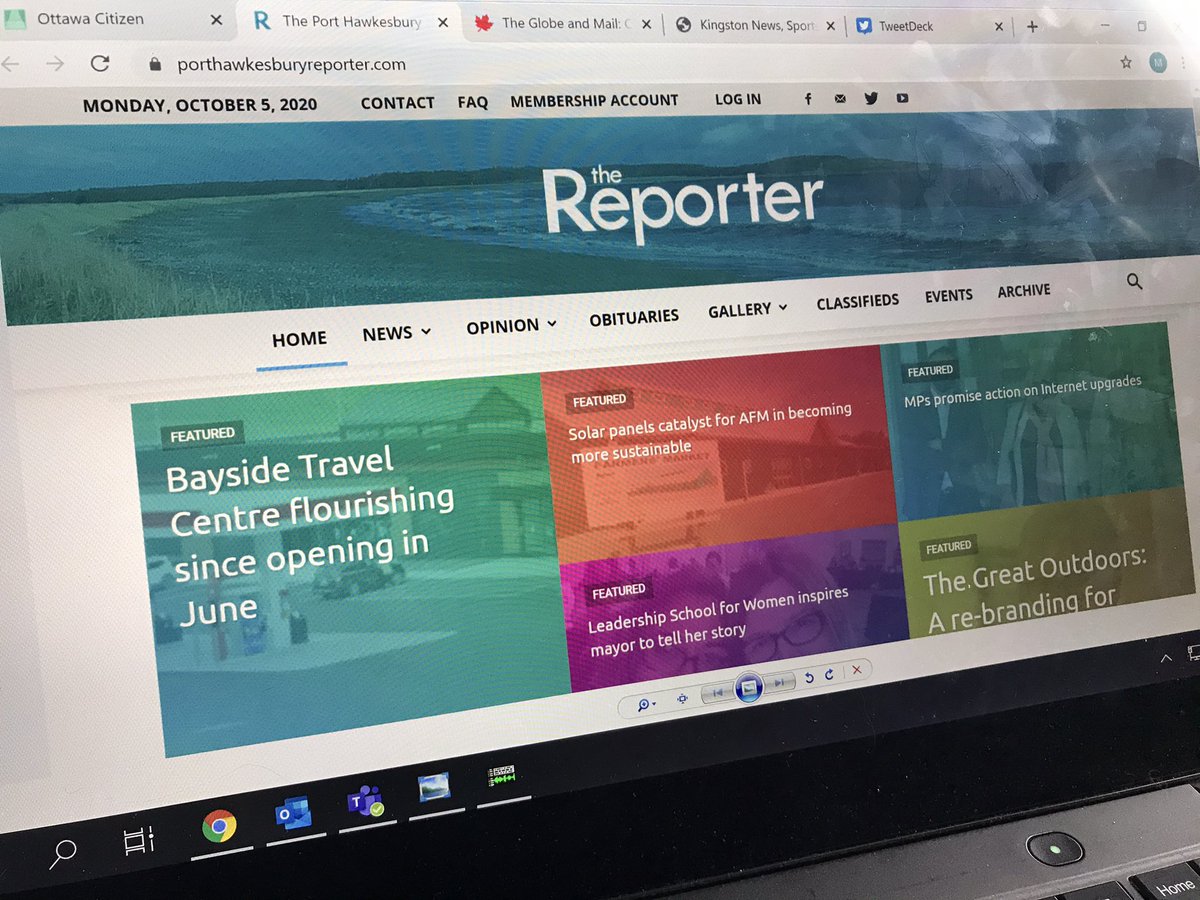 MarkDayNews's tweet photo. It’s National Newspaper Week! 
I moved away from Port Hawkesbury 22 years ago but I still stay connected to home by reading the @StraitReporter

#SupportLocalJournalism and subscribe to your local paper today!
 
#NationalNewspaperWeek
#ChampiontheTruth #TheReporter https://t.co/CGsgB3bm2d