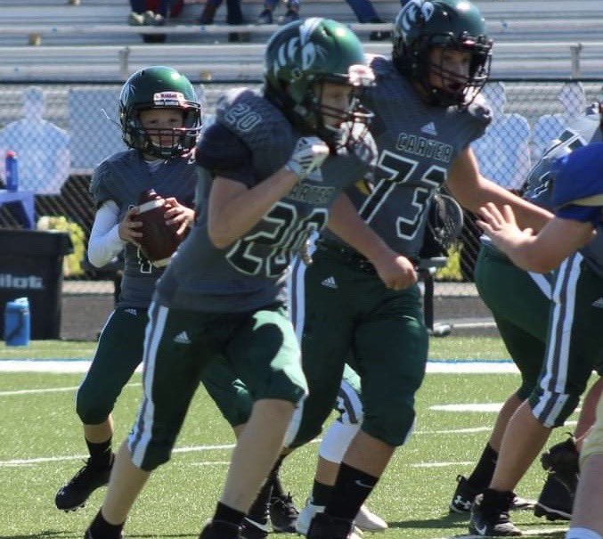 StoneUnderwood4's tweet photo. #cartermac #stone13 #quarterback #football https://t.co/AA61n9IvX4
