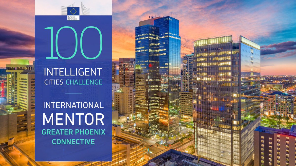 PEIphx's tweet photo. BREAKING: The Greater Phoenix Connective was selected as the first U.S. 'intelligent cities' mentor by the European Commission. Learn what that means for our Smart Region here: https://t.co/um7LYL5A2w   

@GPEC @azcommerce @MAGregion @ASU @AZ_iDP 

#intelligentcitieschallenge https://t.co/UlJn8QUaTg