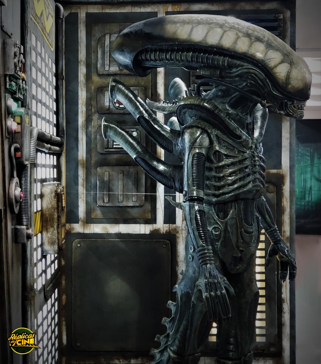 Para la exposición de "Alien Experience" hemos estrenado esta maravillosa estatua de un xenomorfo a escala real, realizada por el escultor David Ambit en los estudios <a href="/Insidefx1/">Insidefx</a>  Efectos especiales

#replicasdecinemalaga #alienexperience #alienlifesize #alien #expoalien