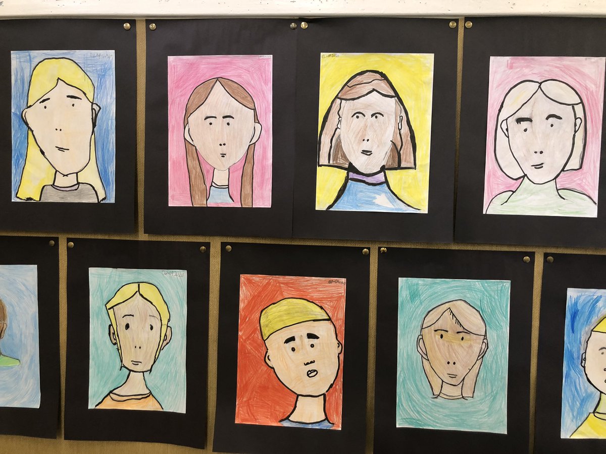 Years 3 to 6 at Wittersham Primary have been creating Pop Art portraits in the style of Julian Opie. We think they’ve done well 😊 @julian_opie @OakNational #LearnWithOak