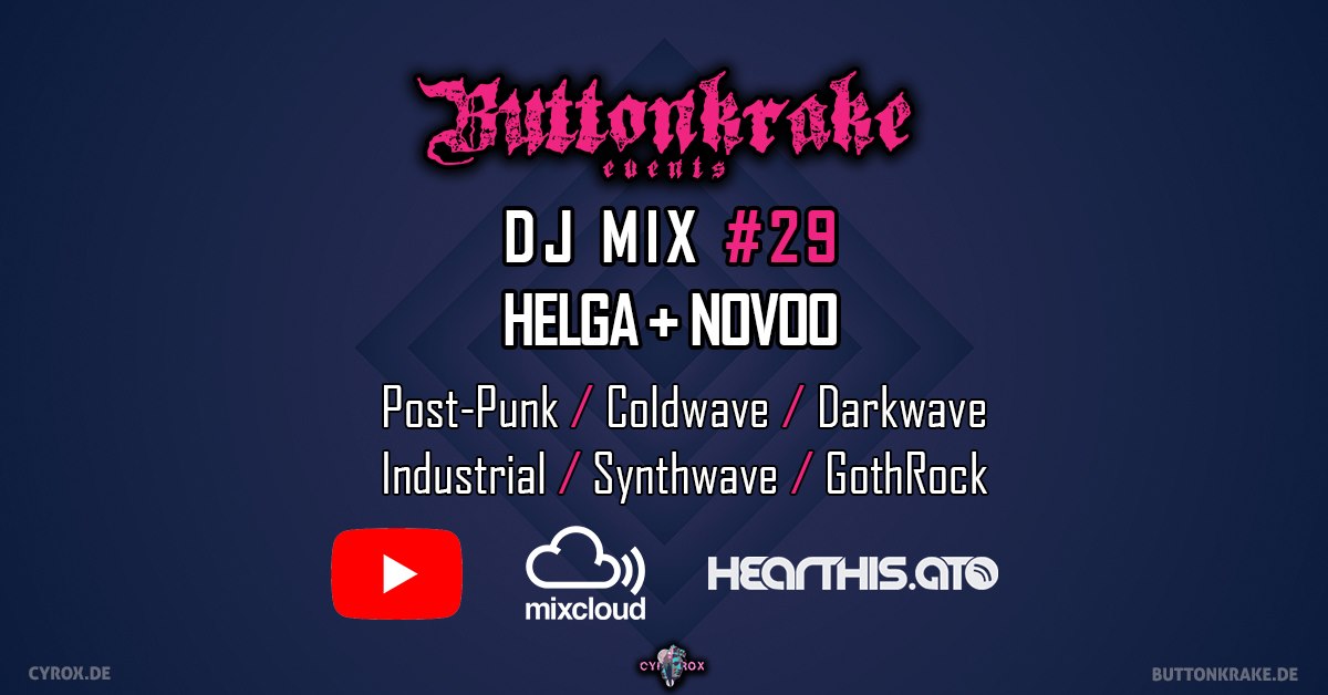HButtonkrake's tweet photo. Donnerstag, den 8.10.2020 um 20:15 Uhr 
Thuesday October 8th, 2020 at 8:15 p.m.

https://t.co/fxB5PjFwRP

#buttonkrakeevents #gothiclife #postpunkmusic #postpunk #synthwave #darkwavemusic #coldwave #gothrock #ilmenau #gothic #ebm #industrialmusic #youtube #mixcloud #hearthisato https://t.co/mA0f1tz2ZZ