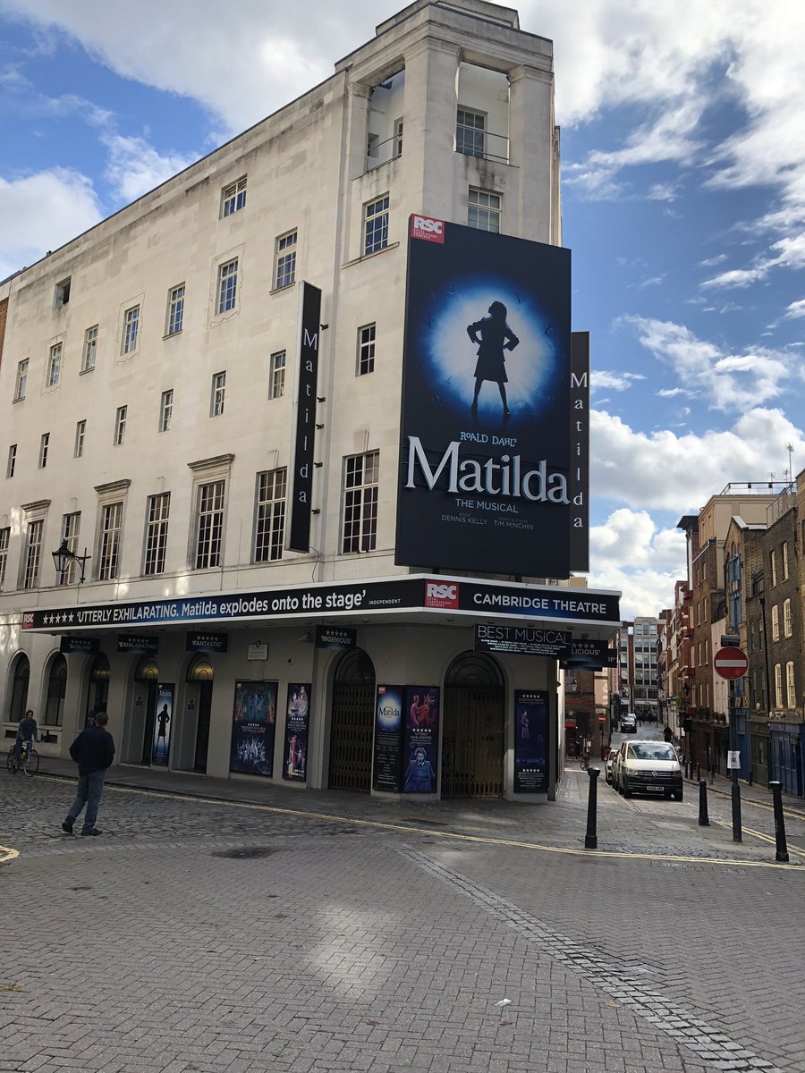 ... *My heart pounded* because of the *Quiet*  @MatildaMusical at the Cambridge Theatre.  #TheShowMustGoOn