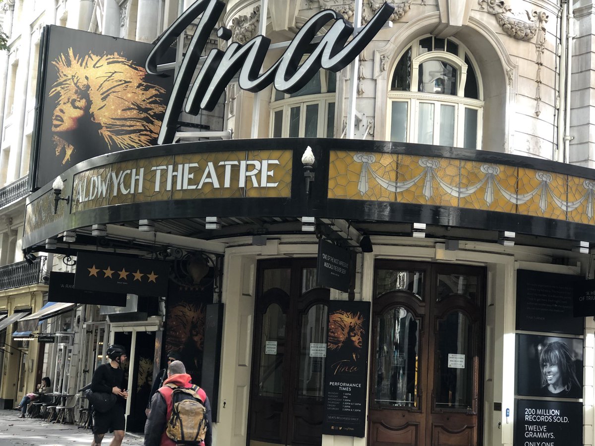 ... I sang a chorus of Let’s Stay Together ( no one to stop me!)  @TinaTheMusical at the Aldwych Theatre.  #TheShowMustGoOn