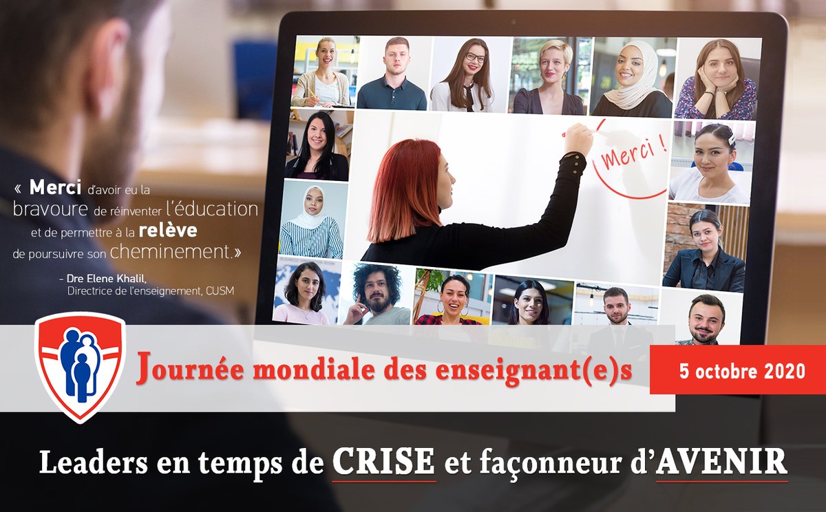 cusm_muhc's tweet photo. Dre Elene Khalil, Directrice de l’enseignement CUSM, a un message spécial pour les éducateurs en cette #JournéeMondialedesEnseignant : https://t.co/zHebI6vEkH https://t.co/YAjM87P3OG