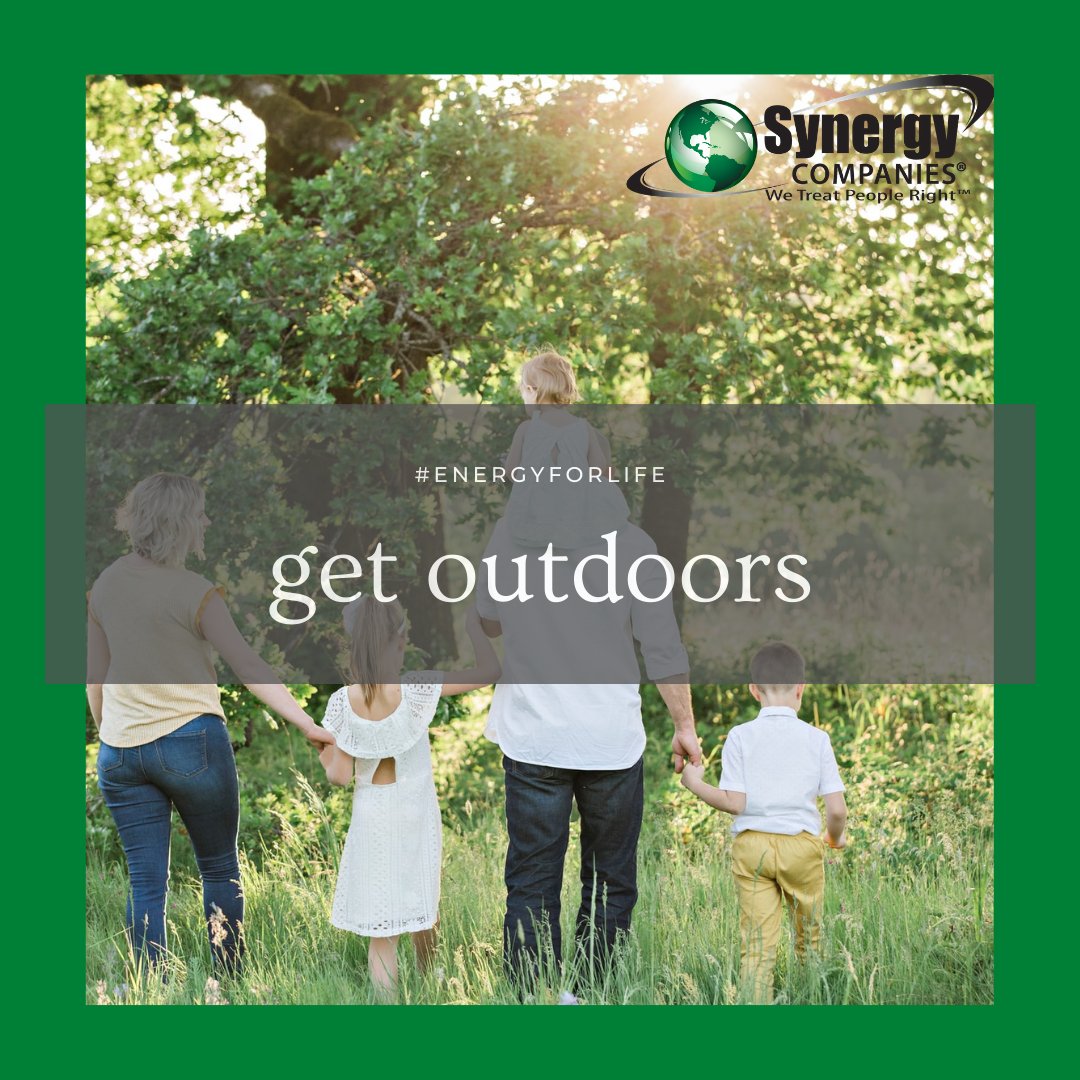 SynergyCal's tweet image. Spending time outdoors is a great way to save energy! It is also good for your health and well-being. #synergycompanies #synergyperris #energyforlife