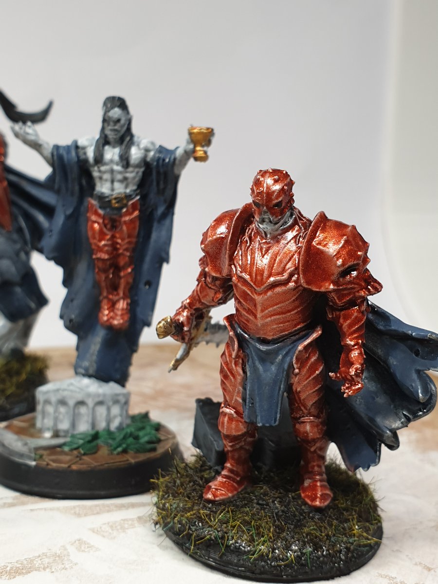 Squad_of5's tweet photo. #vampires &amp; #zombies from @titanforgeminiatures #bloodfields. 3rd Faction done! Printed on @elegoo_official Mars. 

#miniaturemonday #painting #paintingminis #paintingminiatures #miniatures #3dprinting #printedminis #tabletop #printingminiatures https://t.co/596pXQ8Ccd