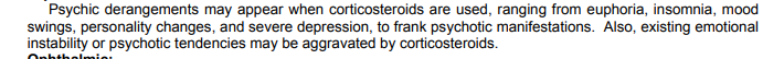 I don't know POTUS condition, but in light of him tweeting that he feels the best he has in 20 years, it is worth noting that when we give high dose corticosteroids like dexamethasone, we warn patients to not be misled about here they are in recovery. Here's the label precaution