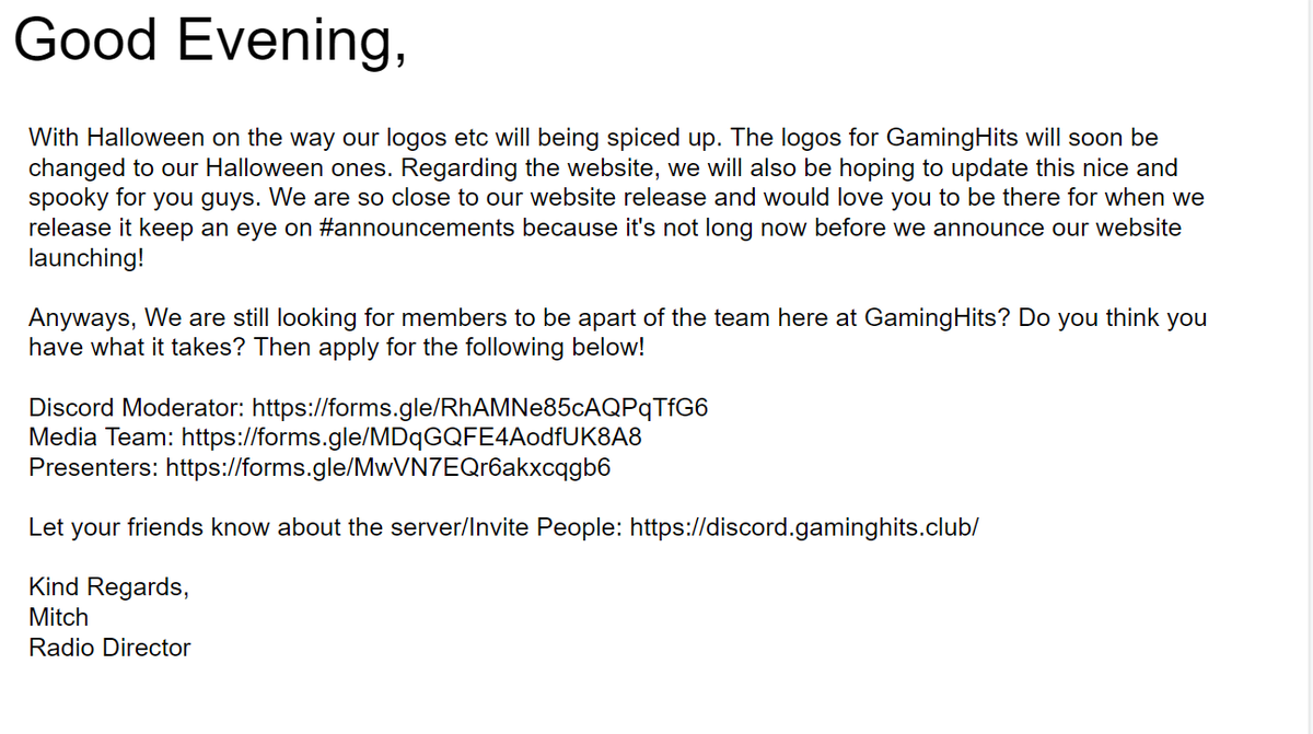 OnePulseFM's tweet image. Update from our Radio Director Mitch!