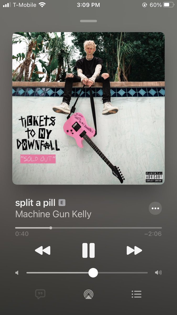 HippyHawking's tweet photo. The 4 extra tracks on Tickets To My Downfall SOLD OUT add so much more depth to an already iconically sounding album! @machinegunkelly https://t.co/2sDCjHFU1q