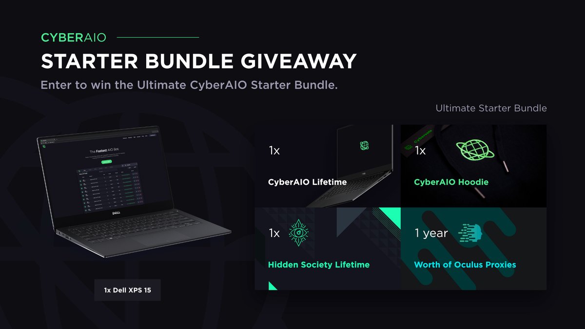 To celebrate 150k followers, we’ve teamed up with our friends to give away the Ultimate Starter Bundle to one lucky winner. To enter: ⁃ Like and RT ⁃ Follow @Cybersole ⁃ Follow @ahiddensociety ⁃ Follow @OculusProxies Good Luck! 🌐