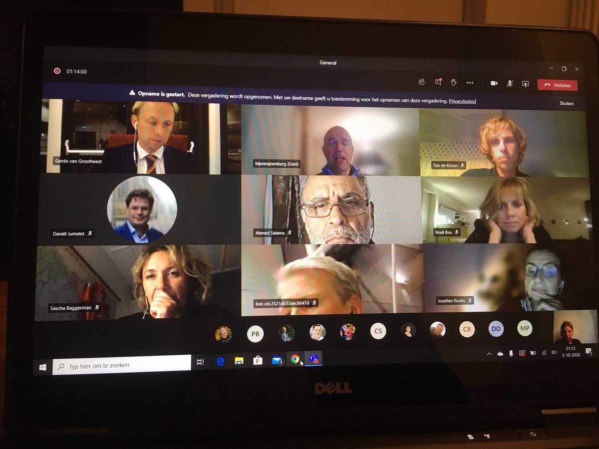 Digitale bijeenkomst over de coronatijd. Erg fijn dat @POL_Culemborg, @ElkWelzijn, huisartsen en gemeente  de raad bijpraten. Het blijft belangrijk om ons aan de maatregelen te houden. # alleen samen krijgen we corona onder controle.