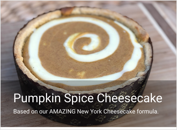 ORDER NOW: Pumpkin Spice Cheesecake! Plus... Soft Pretzels, Jewish Corn Rye, Savory Galettes, Bread Pudding &amp; more. uppercrustbaking.com/orders
