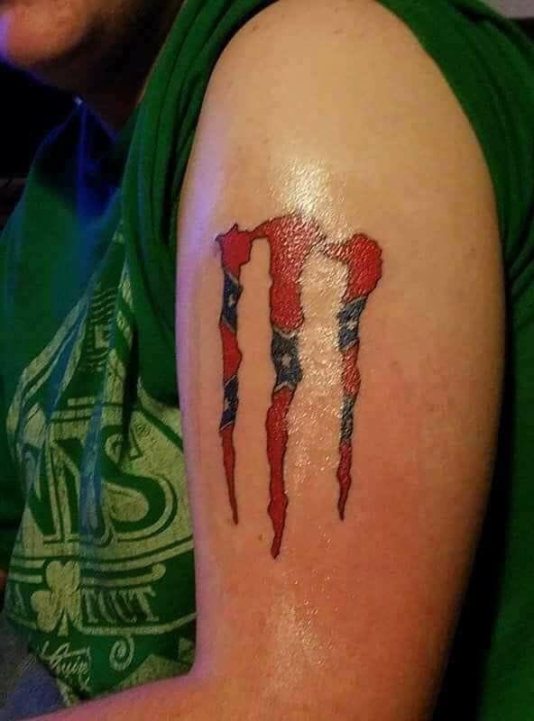 Monster Energy Drink Logo Tattoo  Charles Crose Custom Tattoos