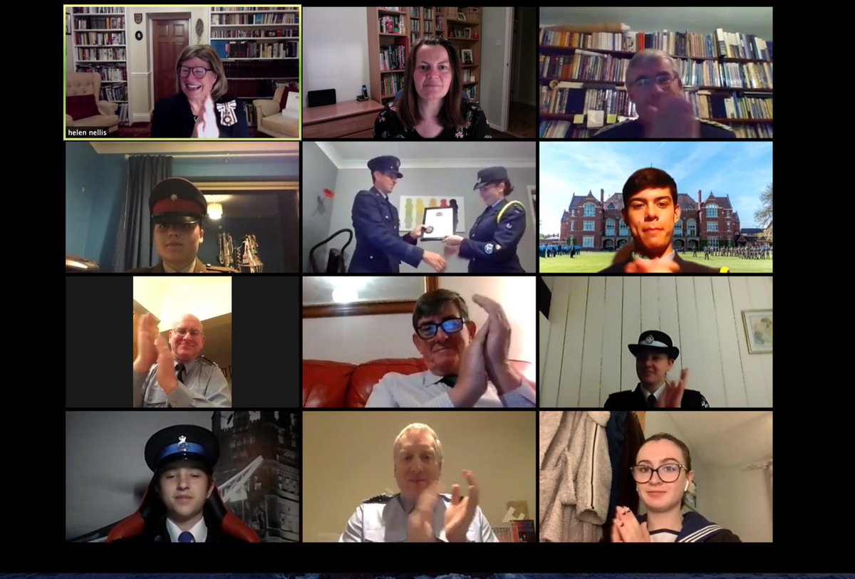 It has been my absolute pleasure this evening to welcome 7 fine young people to my team of Lord-Lieutenant Cadets at ceremony held virtually. I am looking forward to the year ahead and hope that we can meet in person soon