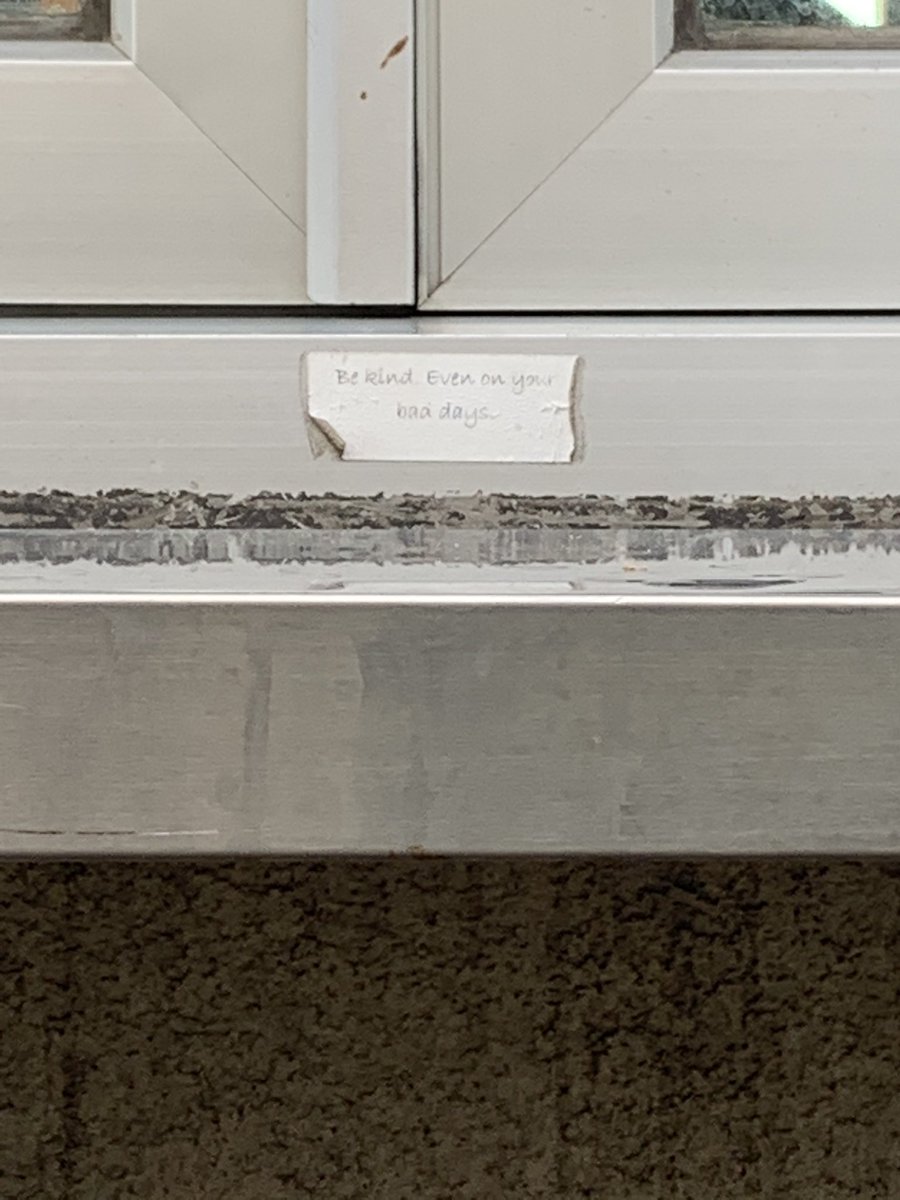 Saw this in the Starbucks drive thru today 🙏🏼🌸🤍 “be kind. Even on your bad days.” #wwgd