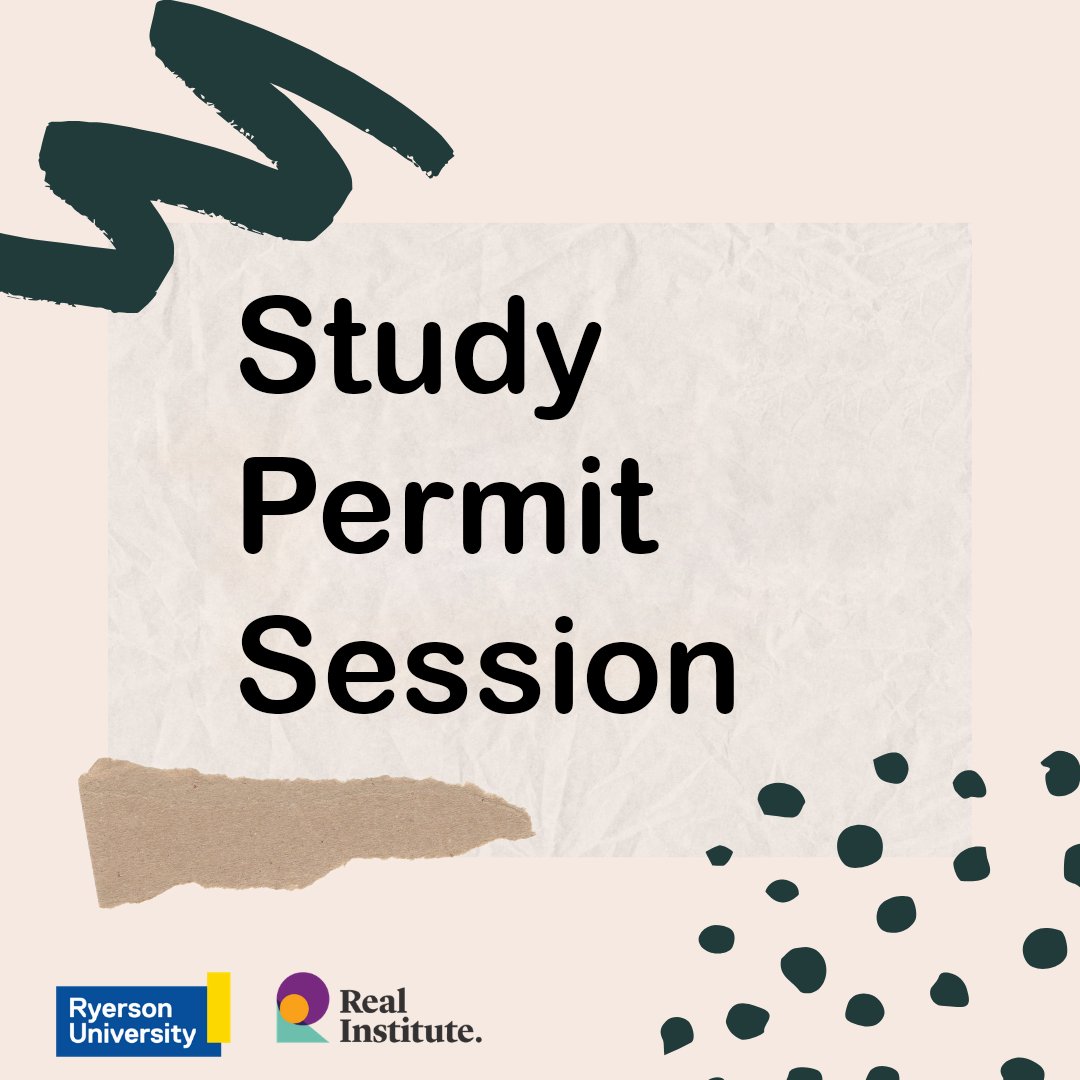 RURealInstitute's tweet photo. Join us tomorrow, Tuesday, October 6th, at noon (ET) to learn about Study Permit requirements in Canada as well as the process and timeline for your Study Permit application. Ryerson International Student Support will facilitate this session.
#Ryerson #RealInstitute #ESL #EAL https://t.co/uWzAQrYMP7