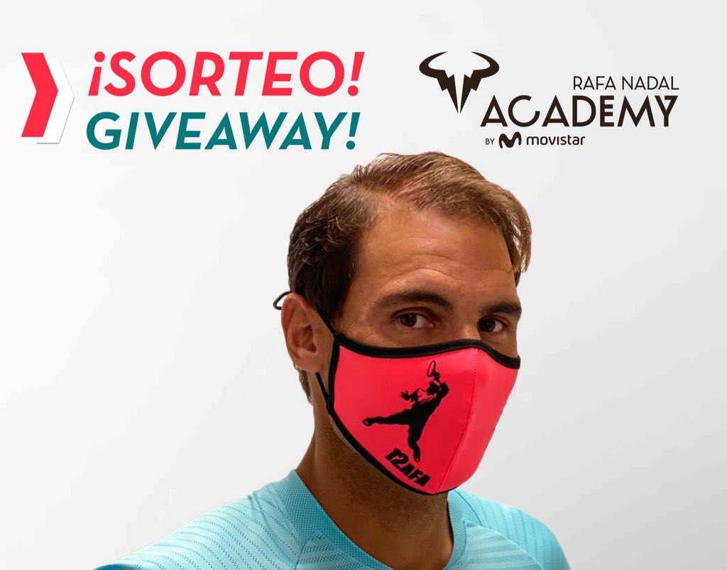 rnadalacademy's tweet photo. 🚨Giveaway! 🚨 Would you like to win this special mask? We have 12 for you! #12AFA
1️⃣ Follow @rnadalacademy
2️⃣ RT this tweet
3️⃣ Mention in the comments the person who most admires Rafa 🤩 The more comments you leave... the more chances you have to win! 👉🏻https://t.co/wb50lYNc3u https://t.co/LXQxYfqqly