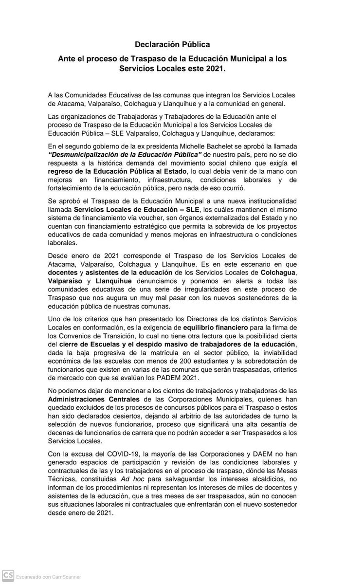 SNTE Chile tweet media