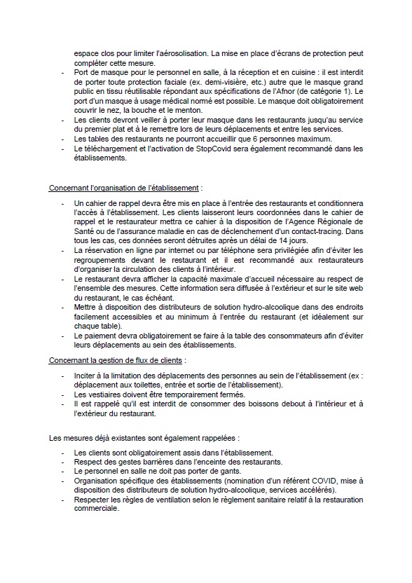 GHR_HCR's tweet photo. Renforcement du protocole sanitaire dans les #HCR des zones d'alerte maximale ⤵ https://t.co/k5XGso5Ydm