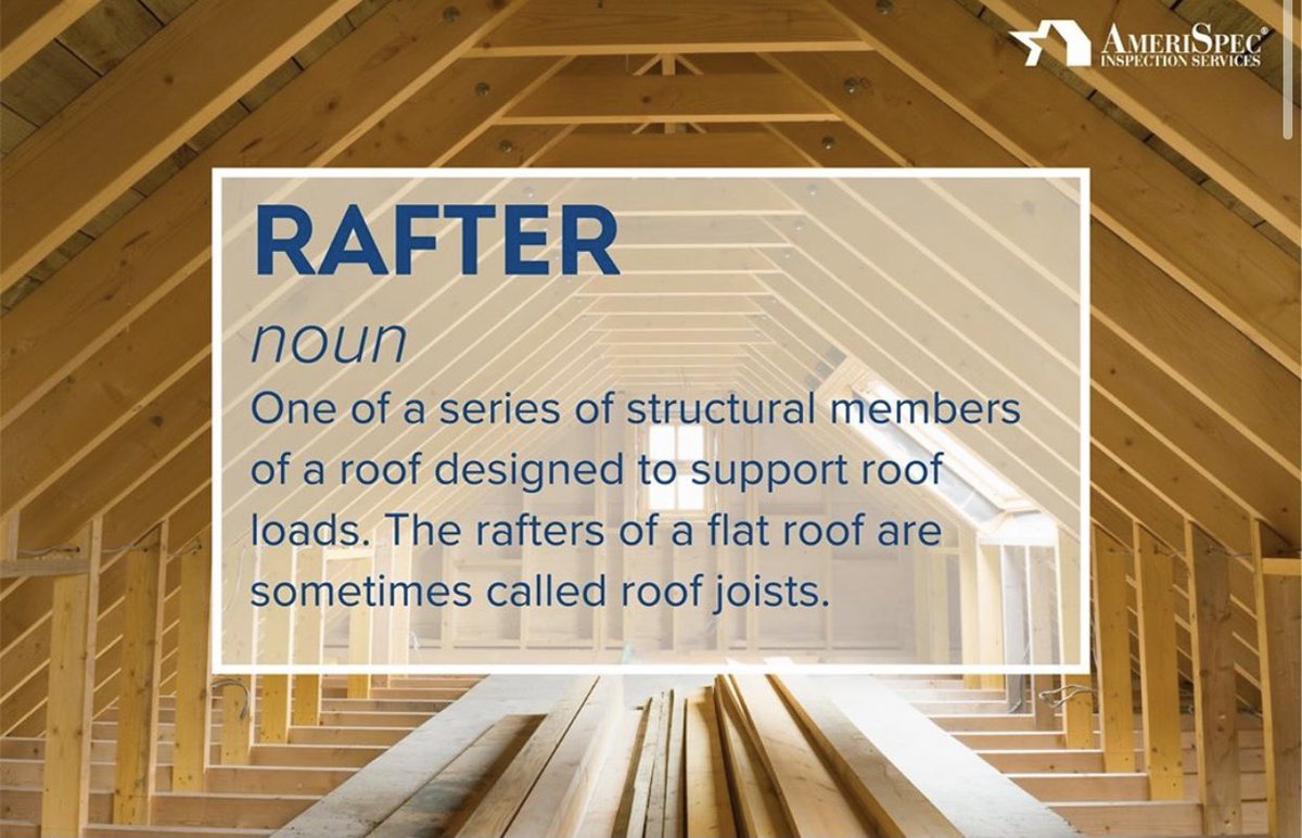 amerispec_oc's tweet photo. 👉🏽AmeriSpec Inspection Term of the Month..... RAFTER!🔥 Contact Us Today To Schedule Your Next Home Inspection With Us :) #amerispec #homeinspection #orangecounty #ocrealestate #ocrealty #ocrealestate #realtorlife https://t.co/Ii1kMek5zb
