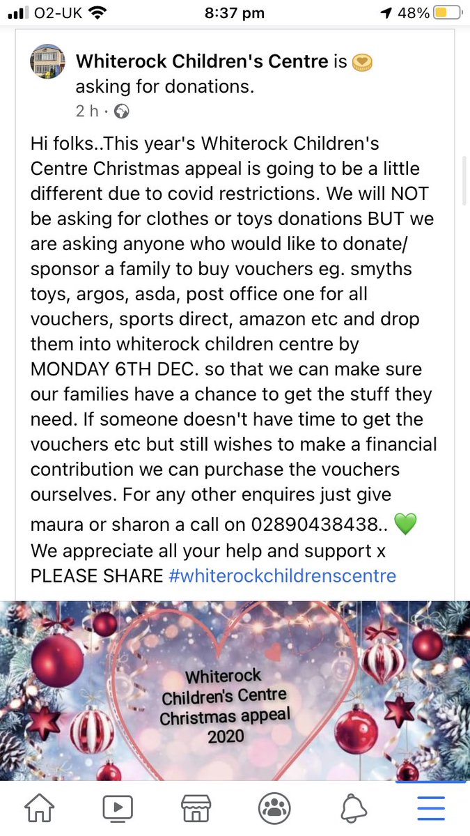 Please donate what you can especially during the difficult year we have had. If you can’t donate spread awareness ! #whiterockchildrenscentre