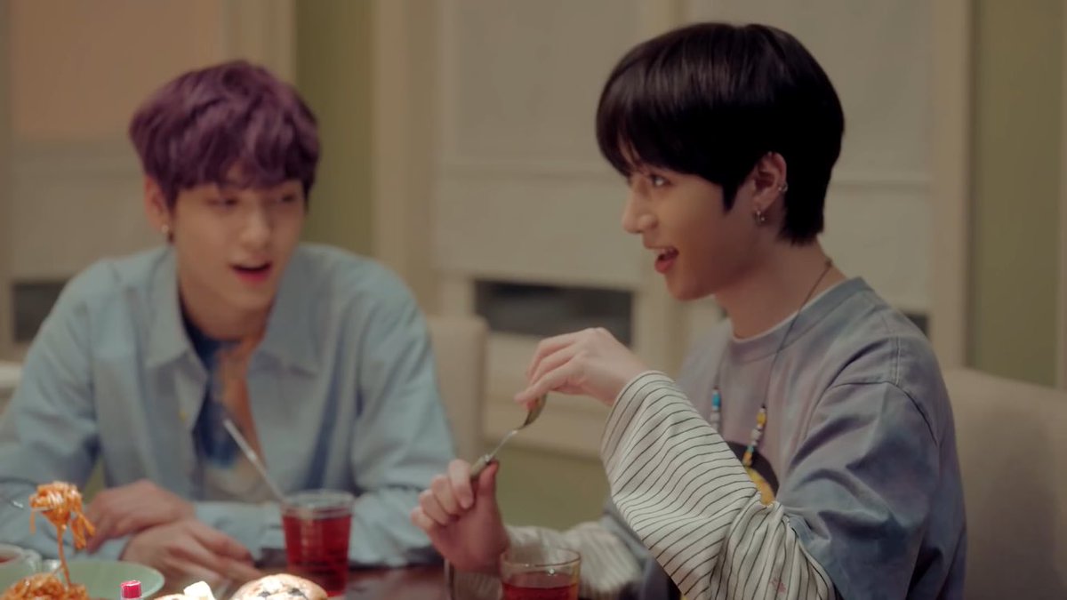 you could see in the twt above ^^ taehyun was covered with the blanket before everything turned red. and i think beomgyu's stare at the end, rather than sinister, is a look of protectiveness over taehyun.but taehyun has a keen eye & knows whats up, which leads him to distrust+