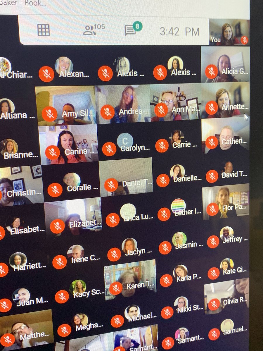 Awesome BMS faculty meeting with 105 in virtual attendance.