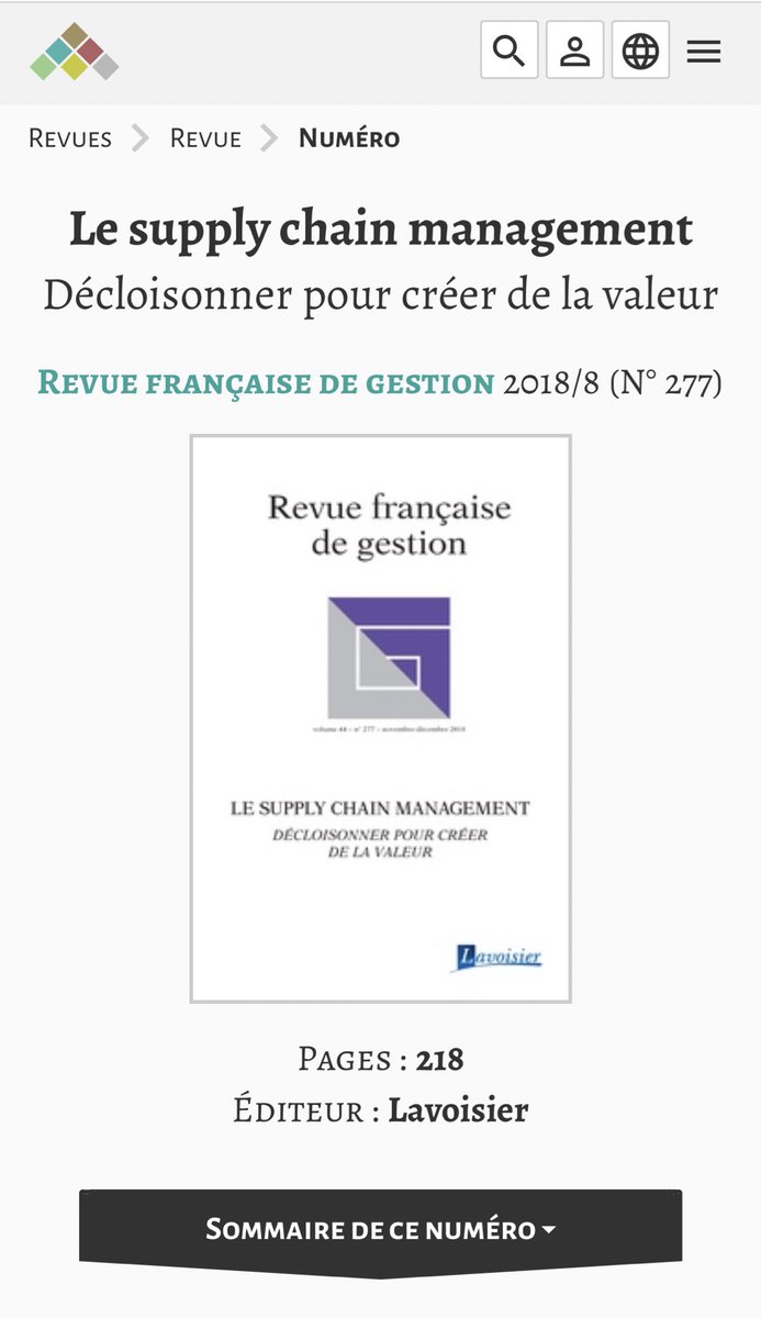 Jean-Philippe Denis (@jphdenis) on Twitter photo 🚨 RV donc mercredi à 15 h 40 pour l’ouverture des #RIRL2020 !
➡️ rirl2020.sciencesconf.org/data/Programme…
Une conférence plénière qui sera l’occasion d’un clin d’œil TRÈS appuyé au remarquable numéro spécial de fin d’année 2018 de <a href="/La_Rfg/">Revue française de gestion</a>
➡️ cairn.info/revue-francais…
#TrèsHonoré #Merci . #SCM 🚨 RV donc mercredi à 15 h 40 pour l’ouverture des #RIRL2020 !
➡️ rirl2020.sciencesconf.org/data/Programme…
Une conférence plénière qui sera l’occasion d’un clin d’œil TRÈS appuyé au remarquable numéro spécial de fin d’année 2018 de <a href="/La_Rfg/">Revue française de gestion</a>
➡️ cairn.info/revue-francais…
#TrèsHonoré #Merci . #SCM