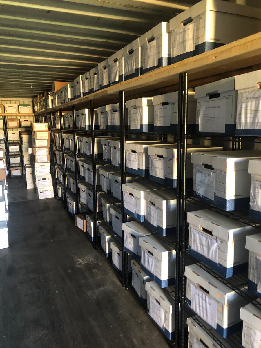 Inside are bankers boxes - tens of thousands of them - full of artefacts dug up during  #SiteC work. Box after box after box. They're being held by BC Archaeology Branch. I was sent these photos by a friend; these are his ancestral lands. What are we doing, BC?  #bcpoli  #bcelxn2020