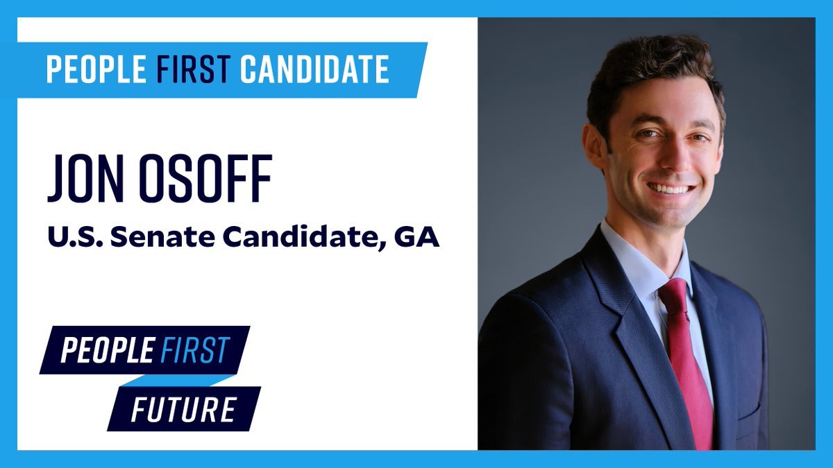 . @ossoff inspired the nation with a bold campaign that fought for a level playing field and greater opportunity for all Americans. He has spent his career fighting for an America where everyone counts and against corruption and abuses of power. He's the leader Georgia needs.