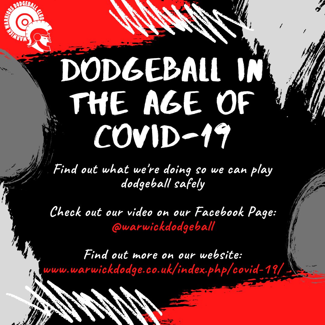 The safety of our members is our no. 1 priority. Watch our video on Facebook to find out more about what we're doing, and what we need you to do when you attend a session.
More info: warwickdodge.co.uk/index.php/covi…
Return to Play guidance: britishdodgeball.org/.../07/Return-…