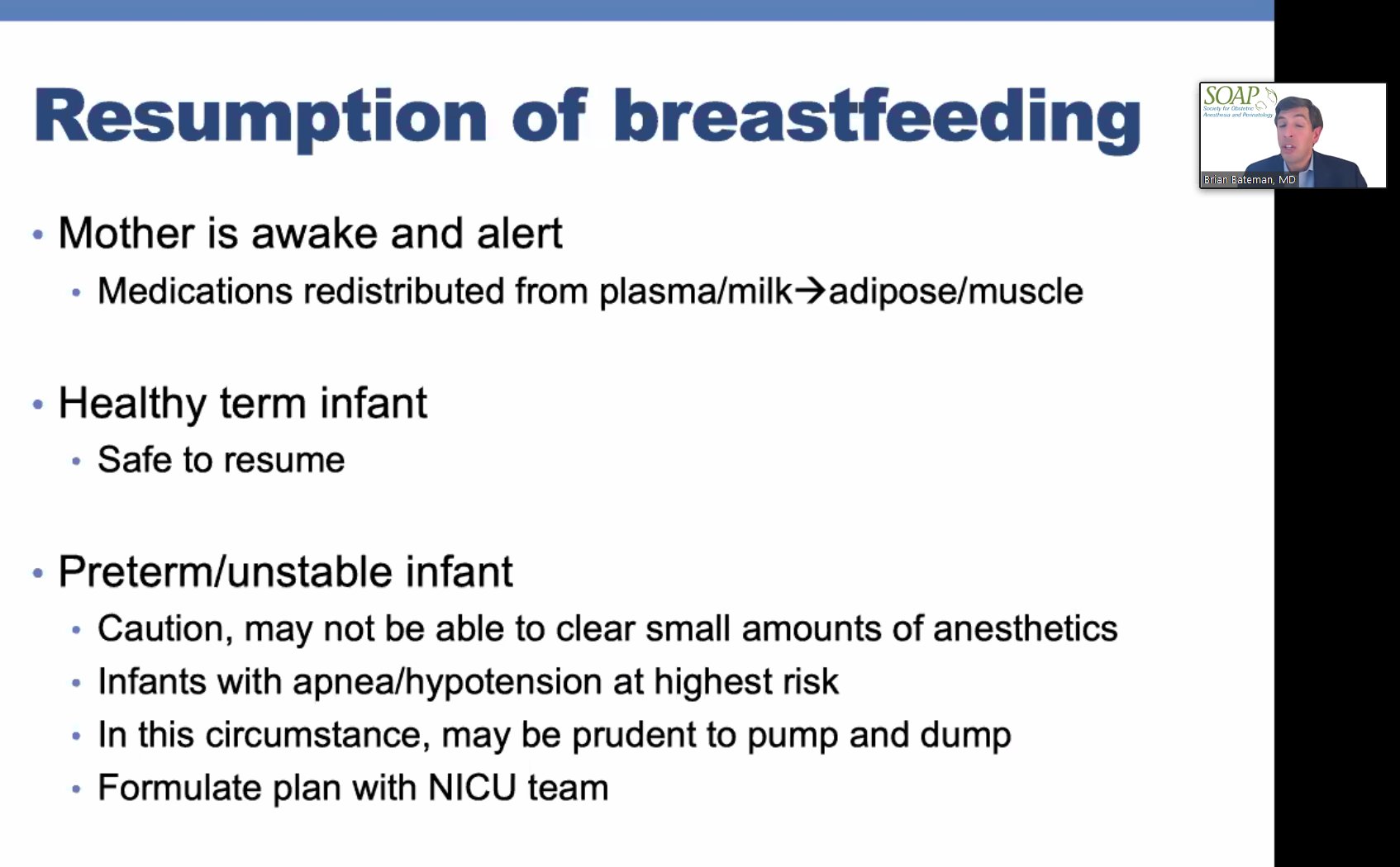 Emily Sharpe, MD on Twitter "Dr. Bateman discussing Breastfeeding and