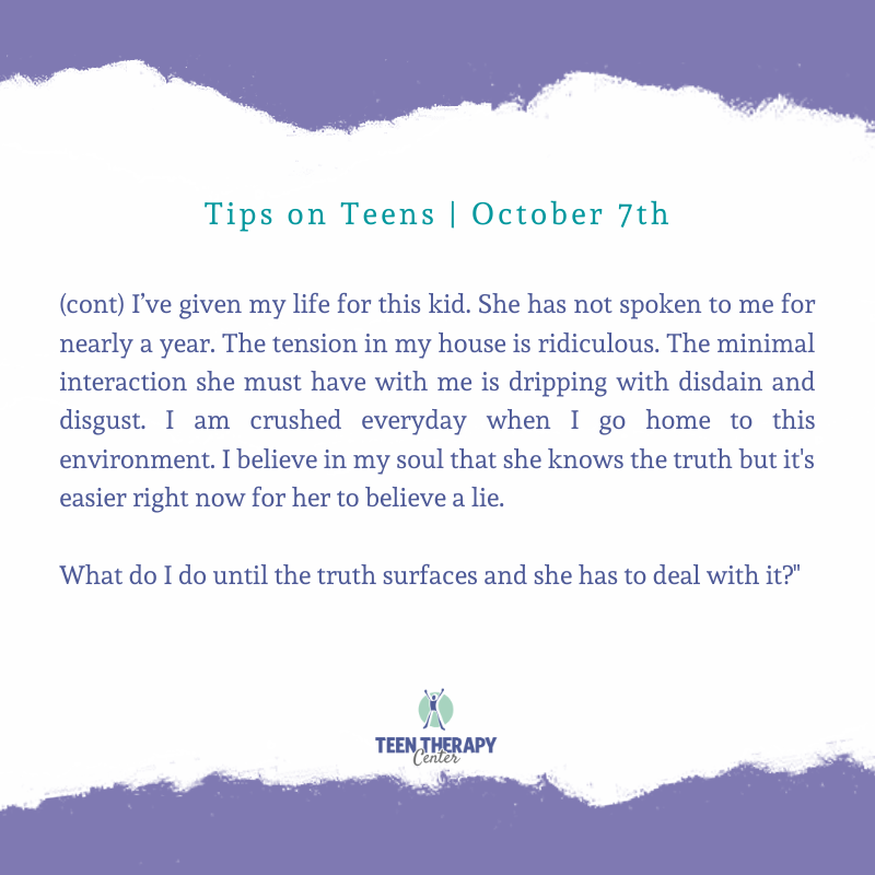 TeenTherapyHelp's tweet photo. Kent addresses this question on TipsOnTeens this Wed at 12pm on FacebookLive.

https://t.co/C8B0gtk8Z5

#divorce #parenting #teenmentalheatlh https://t.co/UpFiXIuEVH