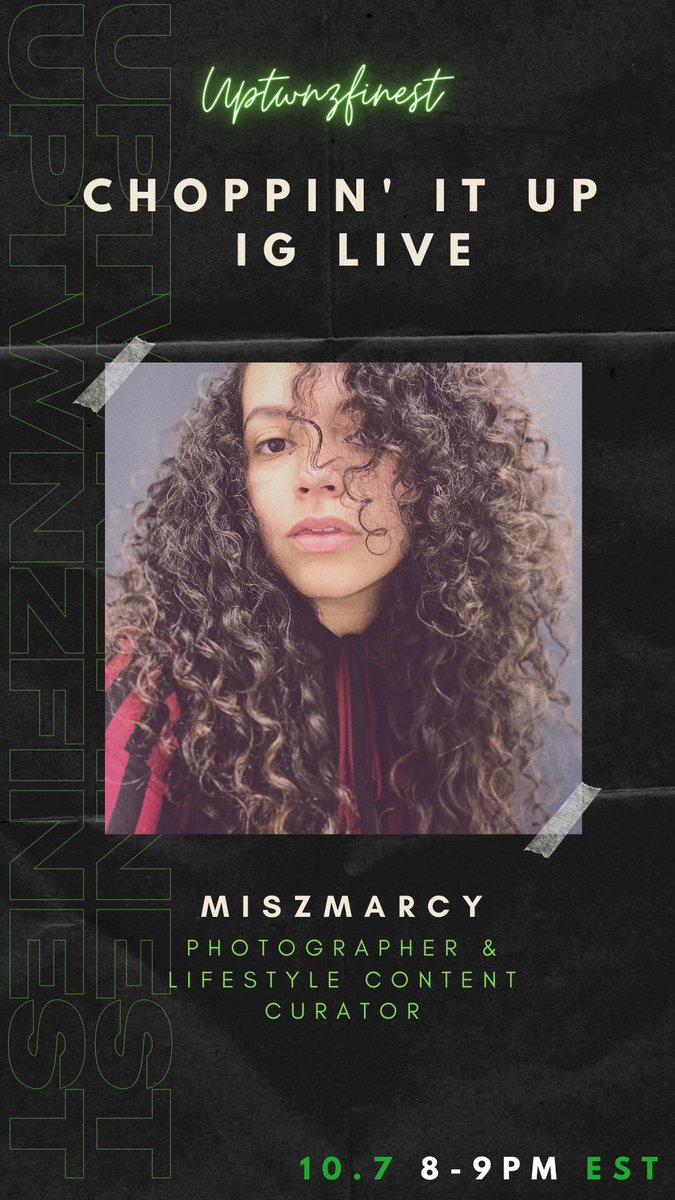 This Wednesday, stay tuned via <a href="/UPTWNFNSTNYC/">uptwnzfinest</a>