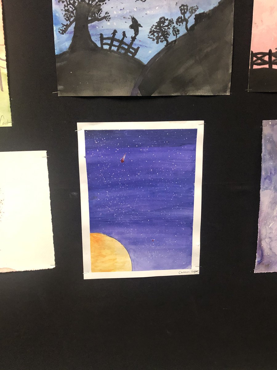 Lufkin ECHS Art Appreciation DC has been watercoloring—great job!