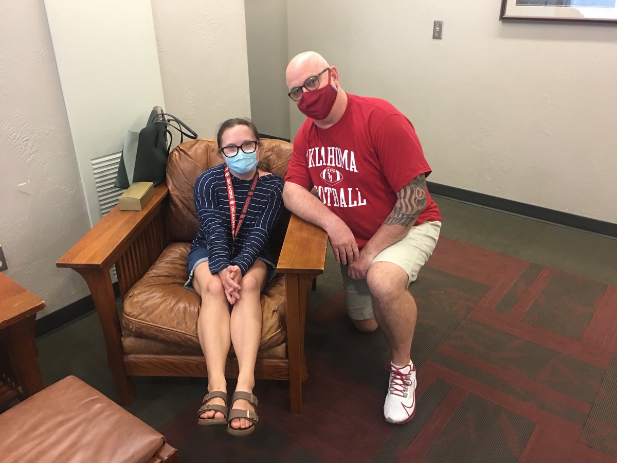 Sooner Works (@soonerworks) on Twitter photo 2020 is a bit of an odd year. Not that long ago, Tori was a student in the Deer Creek Transition Center and Jeff was her teacher! But now, they are both full time students at the <a href="/UofOklahoma/">University of Oklahoma</a> Tori is in SoonerWorks and Jeff is a PhD students at the @OUZarrowCenter 2020 is a bit of an odd year. Not that long ago, Tori was a student in the Deer Creek Transition Center and Jeff was her teacher! But now, they are both full time students at the <a href="/UofOklahoma/">University of Oklahoma</a> Tori is in SoonerWorks and Jeff is a PhD students at the @OUZarrowCenter