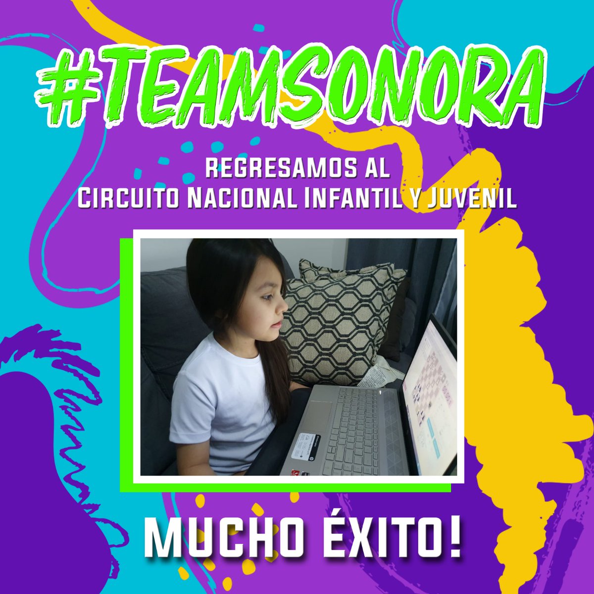 AjedrezSonora's tweet photo. Regresamos con todo al Circuito Nacional Infantil y Juvenil !! ☺️👏♟️
#Regresamos #AjedrezSonora #NosVolveremosAVer #TeamSonora https://t.co/DfWDLslHbP