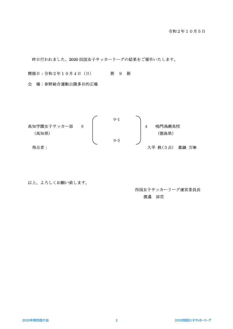 四国fa 女子 四国女子サッカーリーグ 10 6現在 日程表 第8節 鳴門渦潮高校 Vs 徳島文理大学 11 29 日程決まりました 10 00kick Off 鳴門渦潮高校 四国fa 女子 四国女子サッカーリーグ 10 6現在 日程表 第8節 鳴門渦潮高校 Vs 徳島文理大学 11 29 日程決まりました 10 00kick Off 鳴門渦潮高校