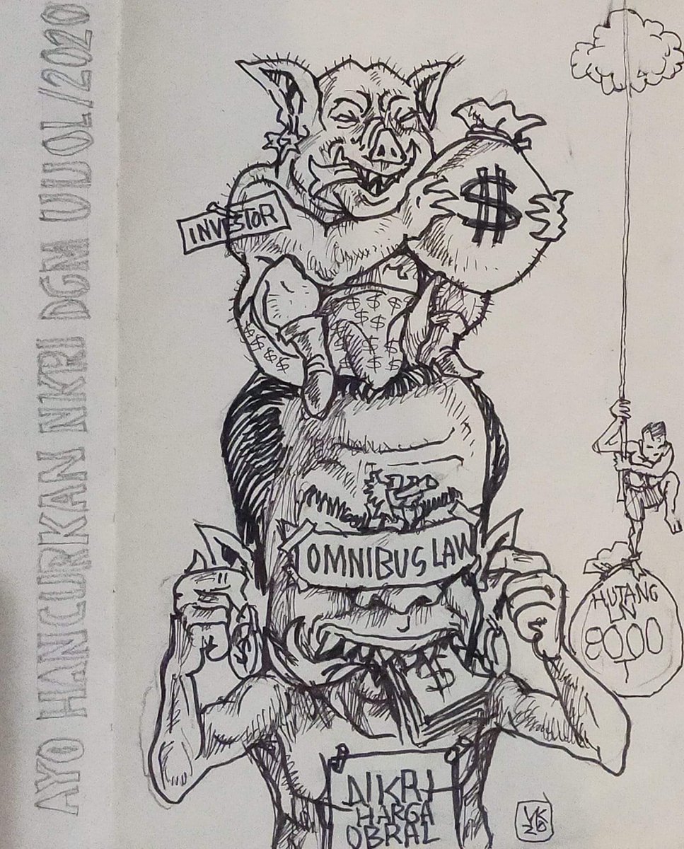 Sampai sebegitu parahmya kah ? Pelukis legendaris, Yayak Yatmaka, yg tema2 lukisannya thn 1970an, kritik sosial thd regim Otoriter Orba, diuber aparat, terpaksa tinggal di German sampai 1998. Yayak nongol kembali 2020, lukisan tanda2 neo-otoriter ! Parah🤨