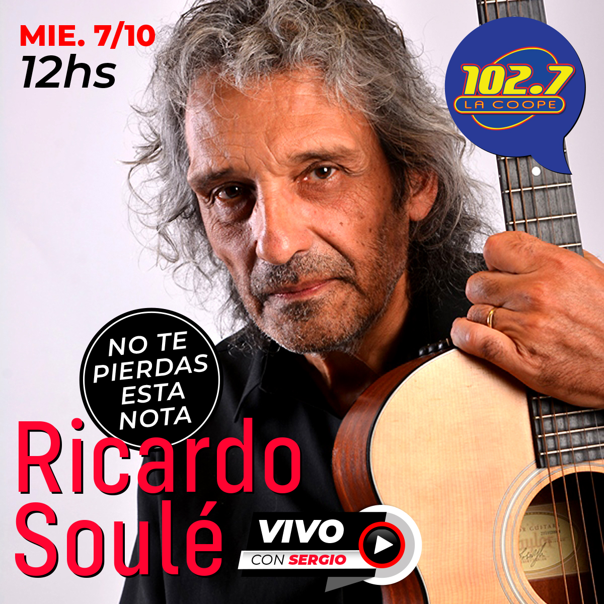 lacoope's tweet photo. ¡Seguimos acercándote a tus artistas favoritos!
📢 No te pierdas la entrevista EN VIVO con @ricardosouleok
☑ AHORA
☑ Junto a Sergio y por #LaCoope 
☑ https://t.co/t1ggXN6k81 https://t.co/ogNJbhrZnv