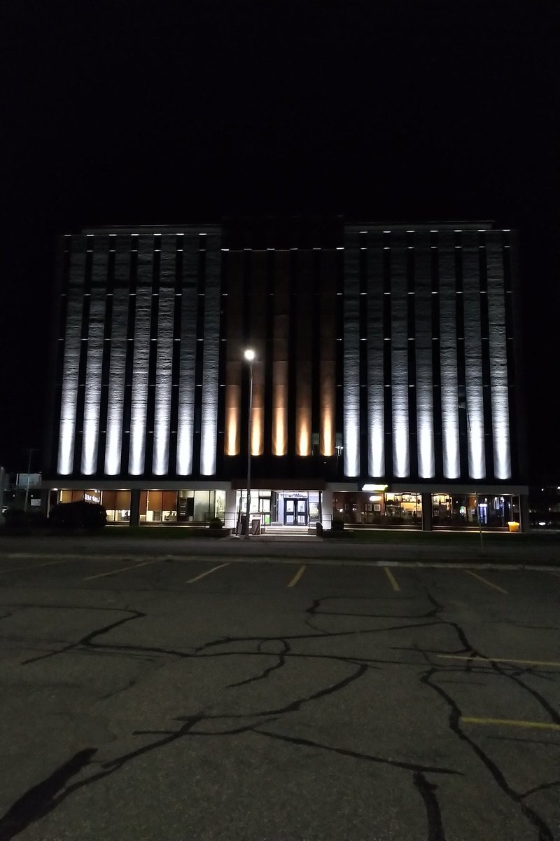 LIGHTINGUUPINC's tweet photo. Check out the new facade lighting at @IDEAincdesign  office in SSM. The Lumenbeam Large fixtures from @Lumenpulse do a fantastic job highlighting the warm wood finish added as part of this renovation. https://t.co/Gl7uPLRLEw