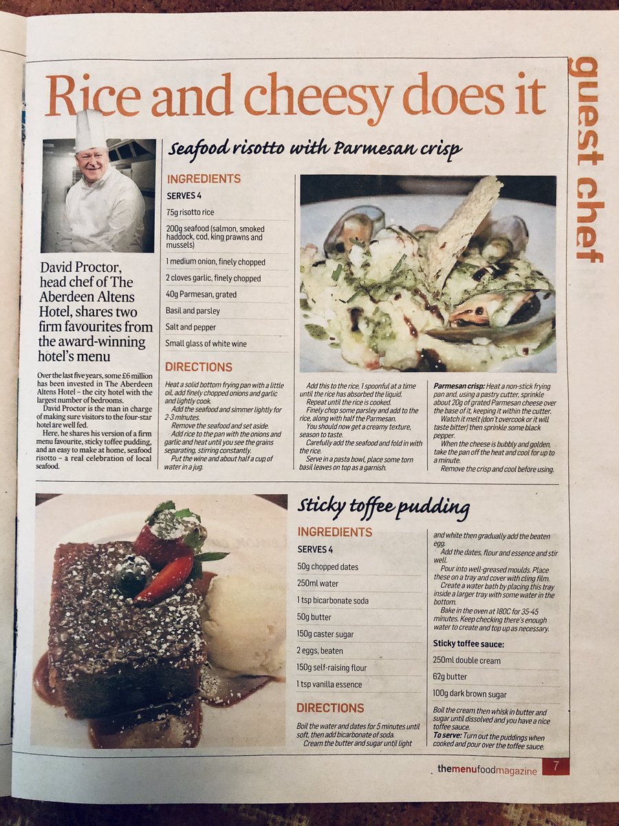GranitePr (@granitepr) on Twitter photo <a href="/aberdeen_altens/">The Aberdeen Altens</a> #HeadChef #DavidProctor #Guestchef <a href="/pressjournal/">The Press and Journal</a> #YourLife #TheMenu #SeafoodRisotto #StickyToffeepudding 👨🍳🍲🍨🤵 <a href="/aberdeen_altens/">The Aberdeen Altens</a> #HeadChef #DavidProctor #Guestchef <a href="/pressjournal/">The Press and Journal</a> #YourLife #TheMenu #SeafoodRisotto #StickyToffeepudding 👨🍳🍲🍨🤵