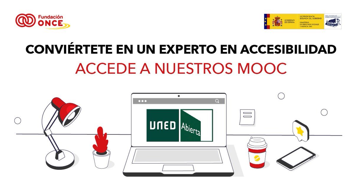 CanalFONCE_UNED's tweet photo. Hoy hablamos en el #MOOCInterPerCom gratuito de @Fundacion_ONCE en @UNEDAbierta sobre cómo los productos de apoyo ayudan a la #accesibilidad #TIC al mejorar la #percepción https://t.co/oZjvgw1GOU (+ info https://t.co/ickZx5THFH) Quizá te interese 👉 @ftsaez https://t.co/cmsz4Etbgy