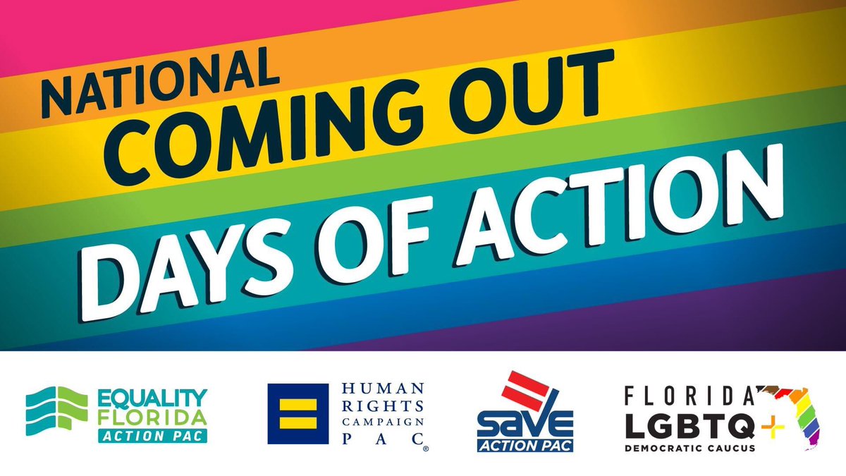 RyanForEQUALITY's tweet photo. Help turn out the vote in Florida by joining us in contacting voters for a Day of Action, October 9th!! @lgbtqdems will be joining actions from partners @equalityfl and @SAVELGBT https://t.co/QQZSo4SXZe” #OUTvoteFL2020 #turnOUTFL #comeOUTtoVote #queerthevote #NCOD #NCOD2020 https://t.co/iz54Ye6eRQ