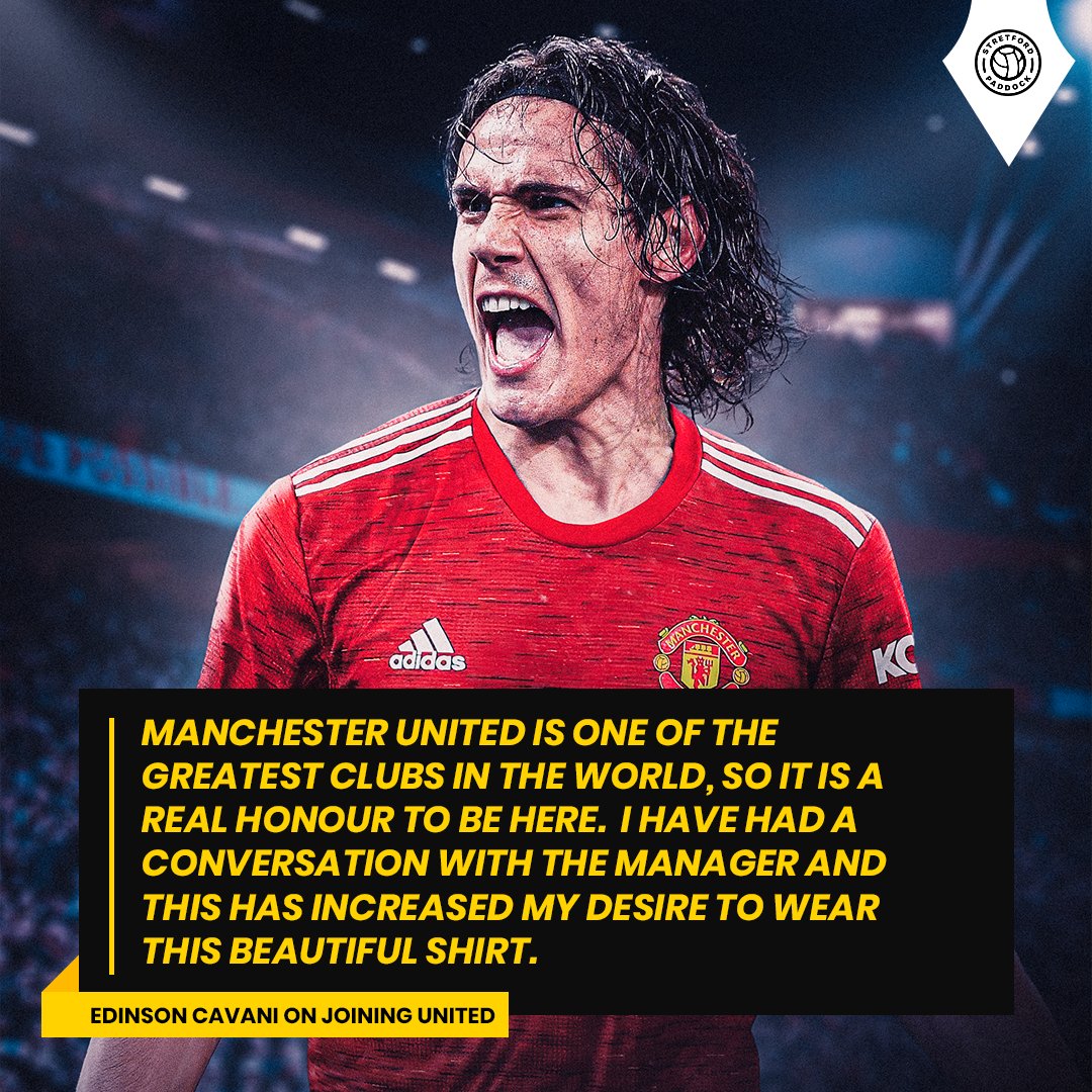 Stretford Paddock On Twitter Our New Number 7 Edinson Cavani Mufc