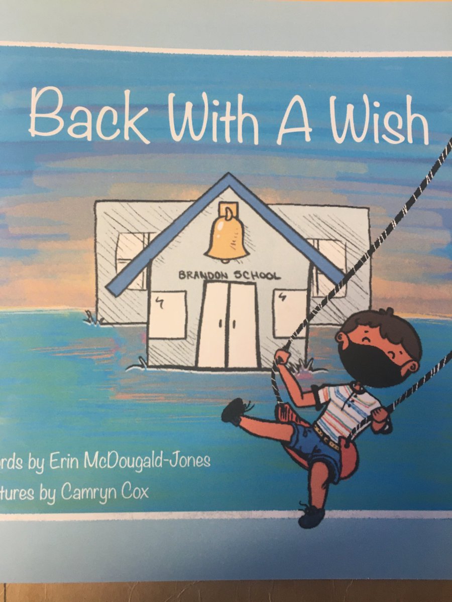 MarcCasavant1's tweet photo. Back With A Wish by Erin McDougald-Jones who is a teacher in the BSD. This early literacy story is about our return to school this fall. The story builds confidence in the reader to teach students to stand strong in the face of adversity. Highly recommend it. #bsdmb #bdnmb https://t.co/51svAq5ZRF