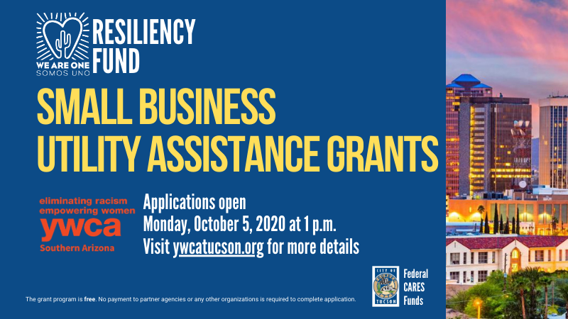 cityoftucson's tweet photo. The Small Business Utility Assistance grant program is now accepting applications. Mayor @TucsonRomero and the Tucson City Council recently approved $1 million in federal CARES Act funds to help small businesses pay their utility bills. https://t.co/sv6UQ1Pk37 https://t.co/JrjB4B5Rig