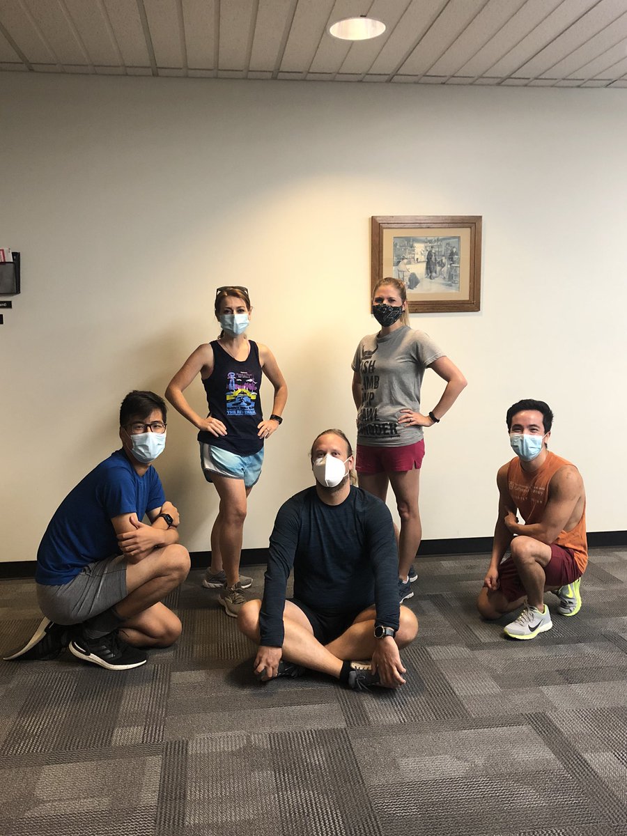 KellyReveles's tweet photo. First day of fall Run Club with our Pharmacotherapy Division faculty and graduate students! @rebeccamoote @JPedigo8 @The_EricYoung @YipYapSnap https://t.co/q9PPVKOJmL